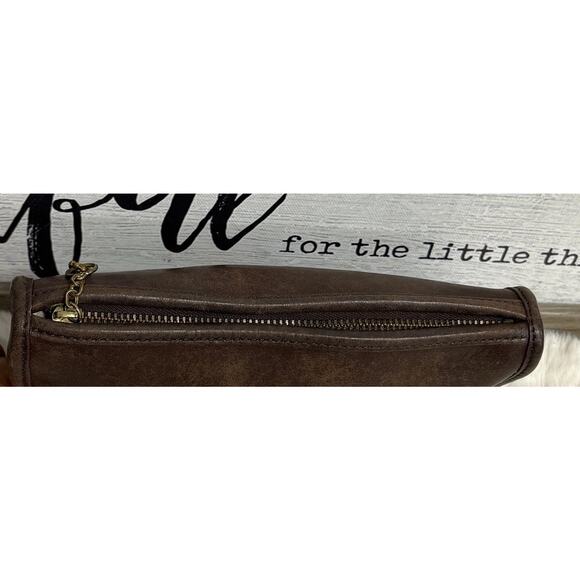 Vintage Coach Chunky Case 7165? Leather Utility Bag Wallet Cosmetic Pouch - Picture 9 of 13